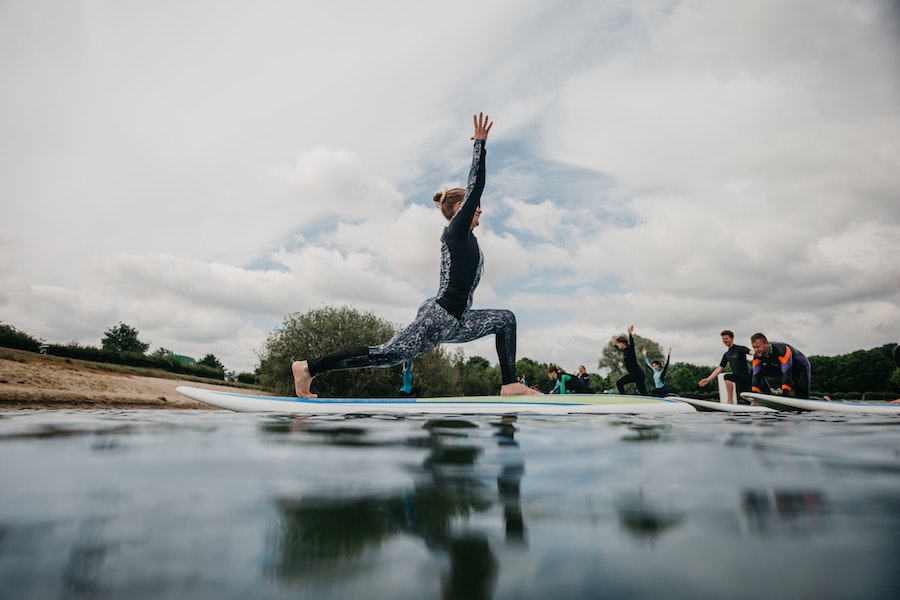 yoga and sup