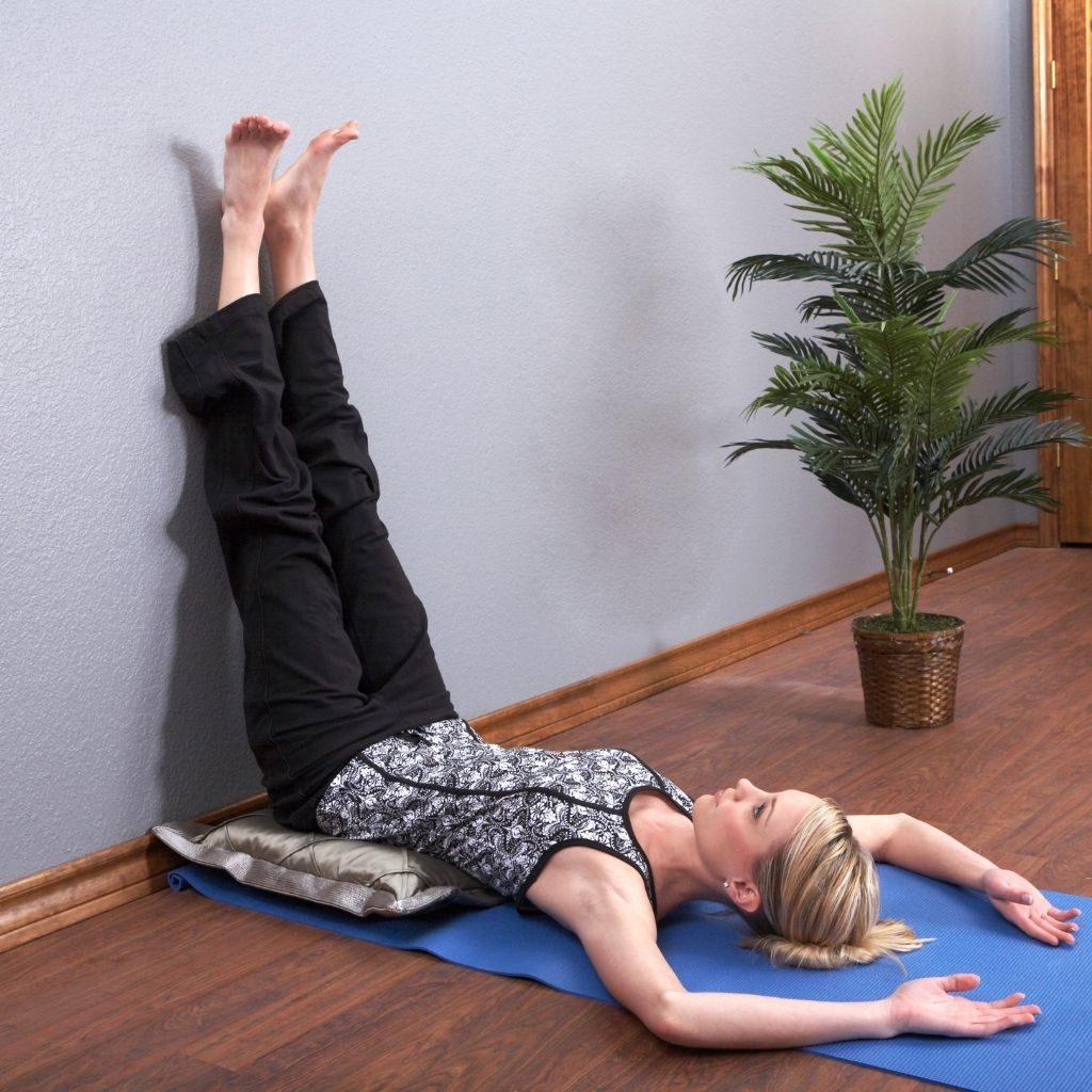 Legs up the wall pose